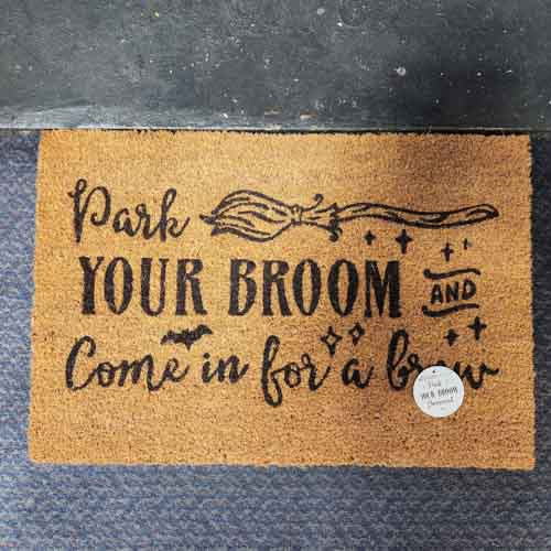 Park Your Broom Doormat Inspire Me Online