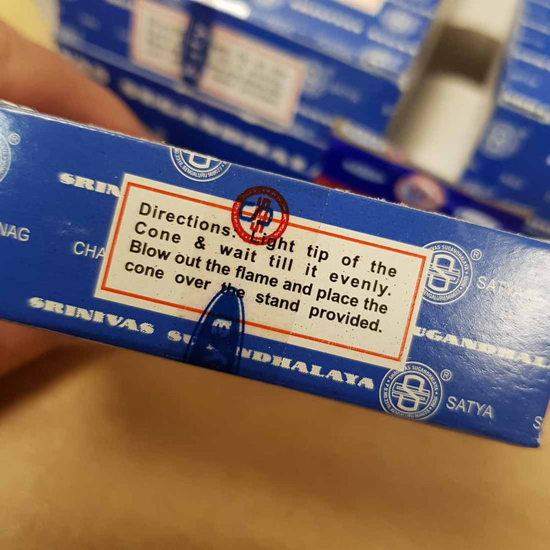 Nag Champa Incense Cones (Satya 12 cones) Inspire Me Online