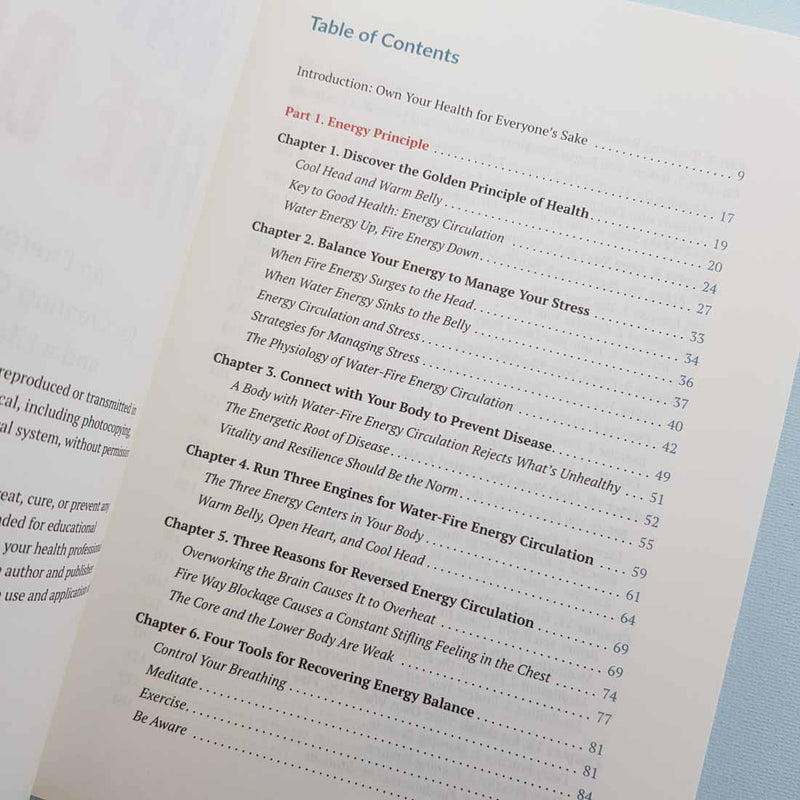 Water Up Fire Down (An energy principle for creating calmness, clarity