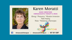 Karen Moratti  |  Good Vibrations Vibroacoustic Therapy & Reiki