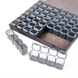 Storage Box with 56 Containers for Storing Tiny Beads