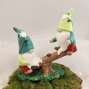 Twin Gnomes on See-Saw