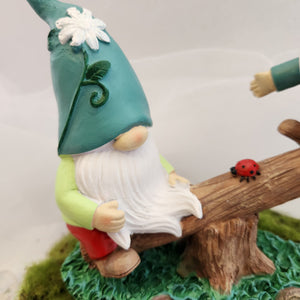 Twin Gnomes on See-Saw