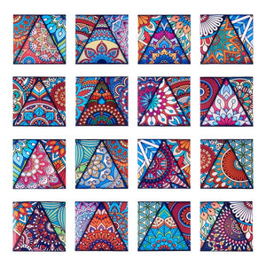Colourful Mandala Pattern Self-Adhesive Stickers