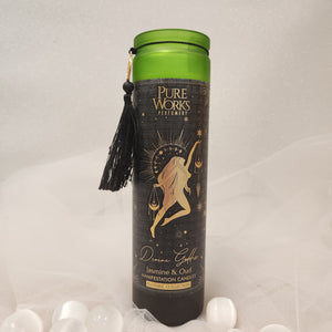 Divine Goddess | Jasmine & Oud | Manifestation Candle | Sacred Feminine | 65hr