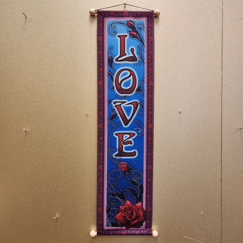 Love Rose Affirmation Banner (approx. 60x15cm)