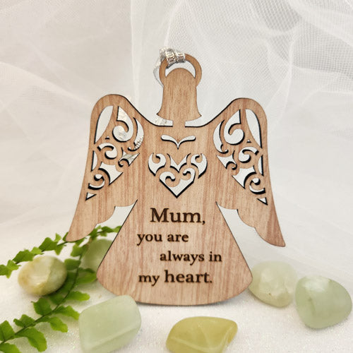 Mum You Are Always in My Heart Hanging Ornament (10x9cm)