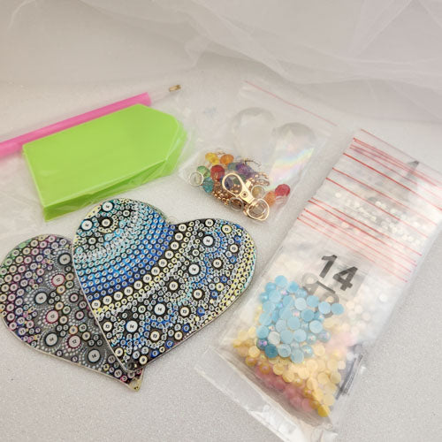 DIY Heart Sun Catcher Diamond Art Kit (ready to assemble)