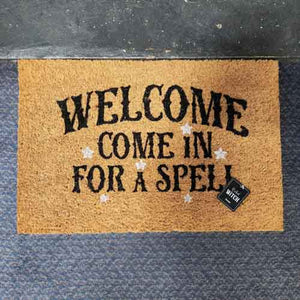 Welcome, Come In For A Spell Doormat