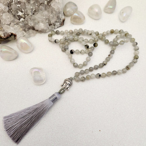 Labradorite Mala/Prayer Beads (108+Guru Bead. assorted)