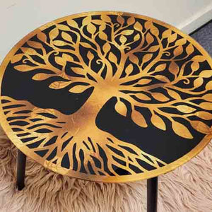 Tree of Life Glass Table