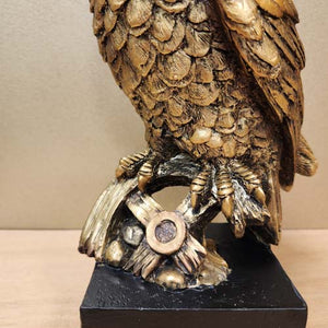 Bronze Owl on Stand