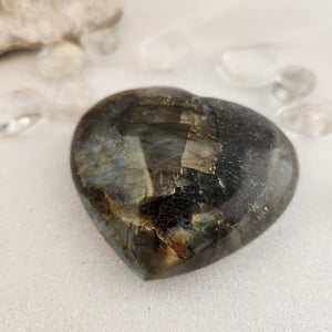 Labradorite Heart