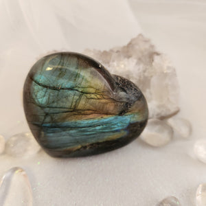 Labradorite Heart