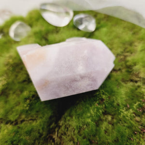 Pink Amethyst Druzy Point