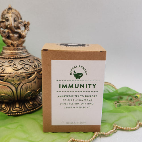 Immunity Ayurvedic Tea (makes 50 cups to support cold & flu symptoms, upper respiratory tract, general wellbeing)