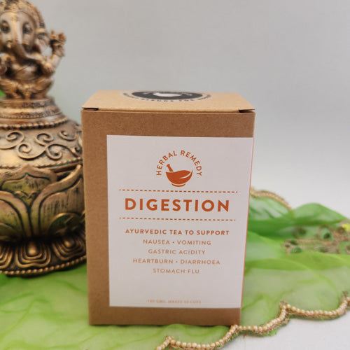 Digestion Ayurvedic Tea (makes 50 cups to support nausea, vomiting, gastric acidity, heartburn, diarrhoea, stomach flu)