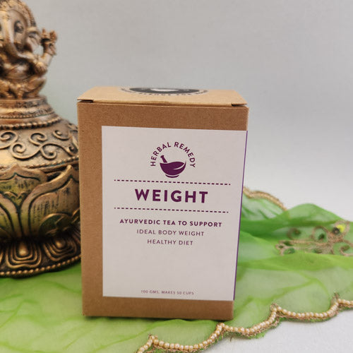 Weight Ayurvedic Tea (makes 50 cups to support ideal weight, healthy diet)