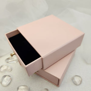 Pink Jewellery Gift Box with Velvet Lined Drawer 