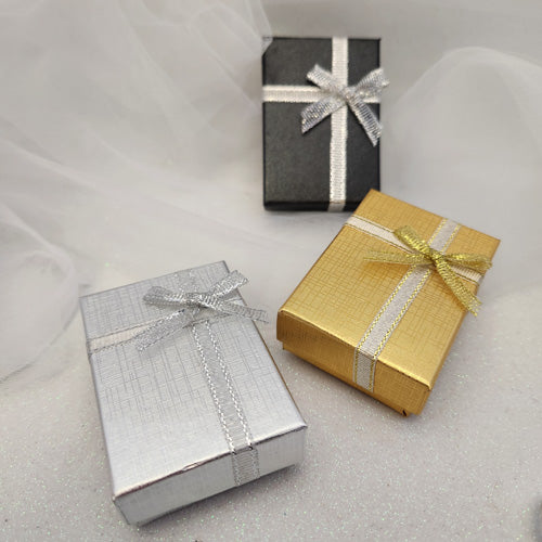Gift Box with Bow (assorted colours. approx. 7x5x2.5cm)