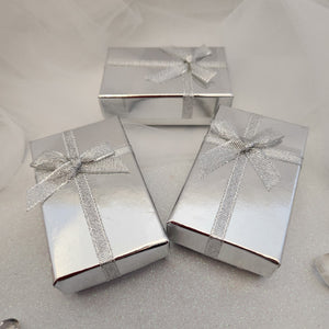 Silver Gift Box with Bow