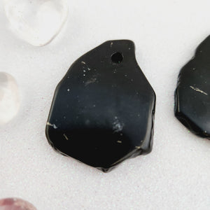 Tektite Polished Slice Pendant