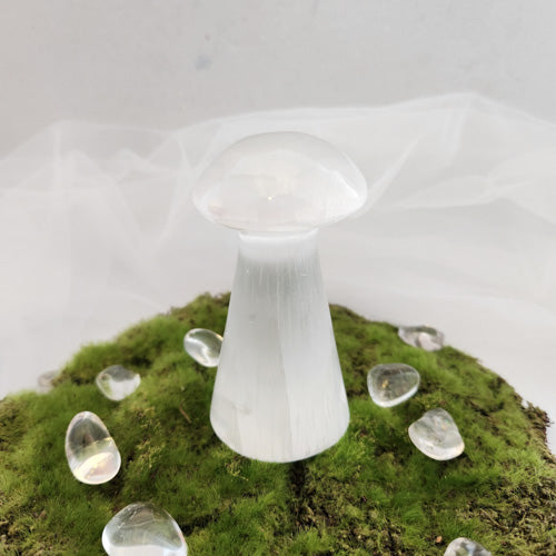 Selenite Mushroom (assorted. approx. 10x5cm)