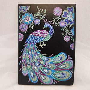 DIY Diamond Art Peacock Note Book Kit