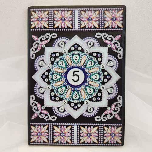 DIY Diamond Art Mandala Note Book Kit (ready to bejewel)