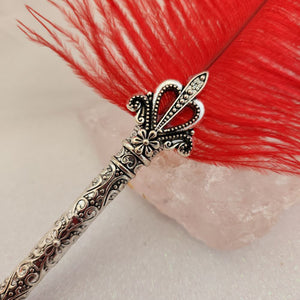 Red Feather Calligraphy Dip Pen