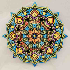 Mandala Trivet with Pointed Edges