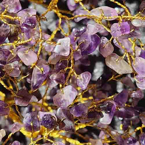 Amethyst Crystal Tree on Crystal Sprinkled Quartz Base