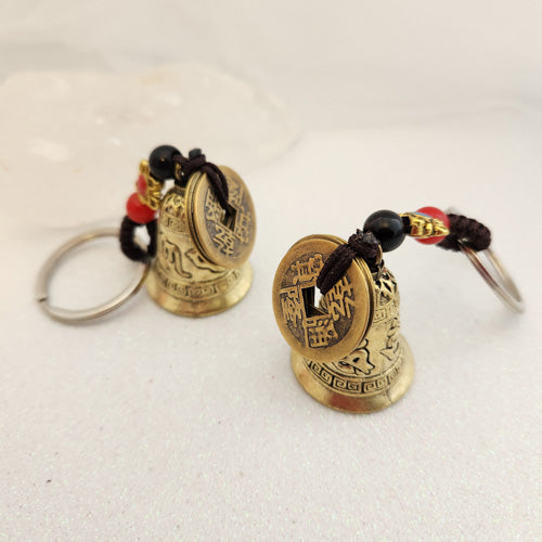 Feng Shui Coin & Bell Keyring