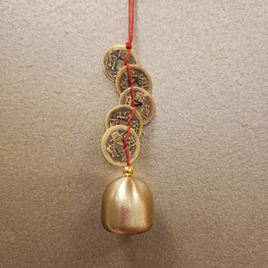 Feng Shui Hanging Lucky Coins with Bell