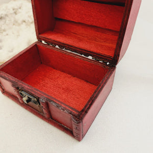 Wooden Chest Trinket Box