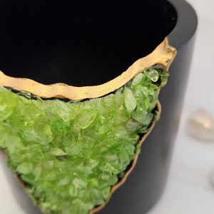 Peridot Crystal Planter