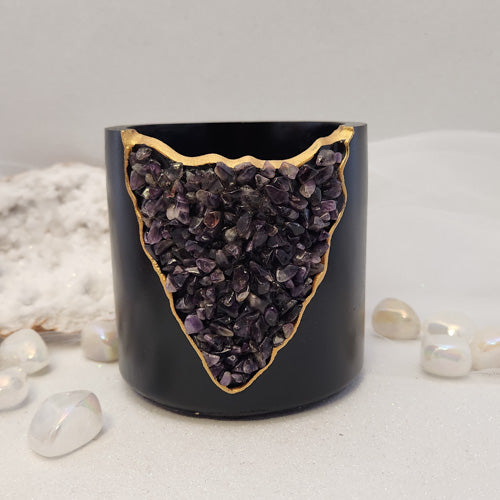 Amethyst Crystal Planter (approx. 10x10cm)