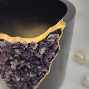 Amethyst Crystal Planter