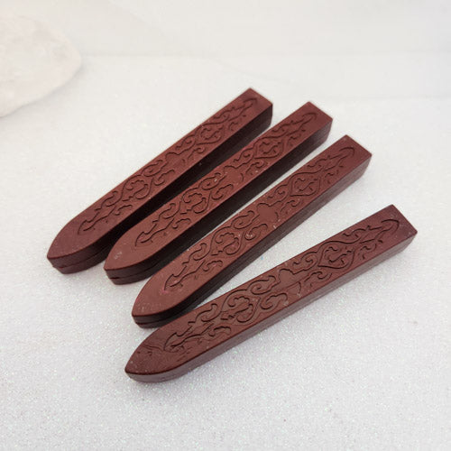 Reddish Brown Sealing Wax Stick without Wick (approx. 9x1.2x1.1cm)