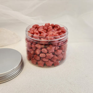 Wax Seal Particles in Container