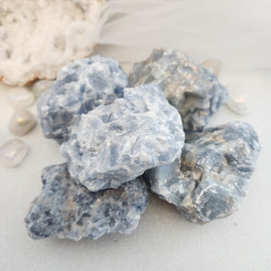 Blue Calcite Rough Rock