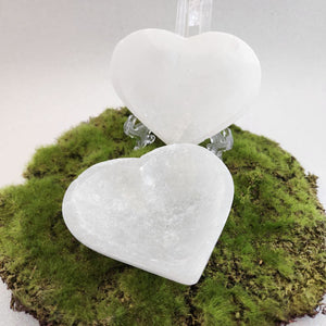 Selenite Heart Dish