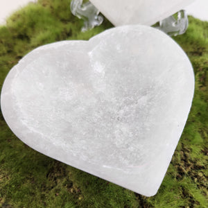 Selenite Heart Dish