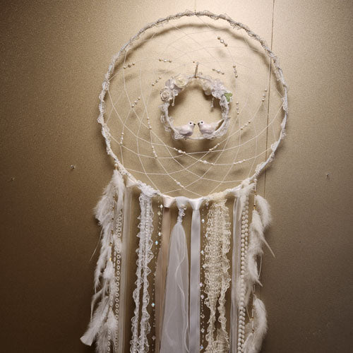 Love Birds Dream Catcher (handcrafted with love in Aotearoa New Zealand)