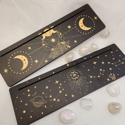 Moon & Stars Tarot/Oracle Card Holder (assorted designs. approx. 25.5x7.5cm)