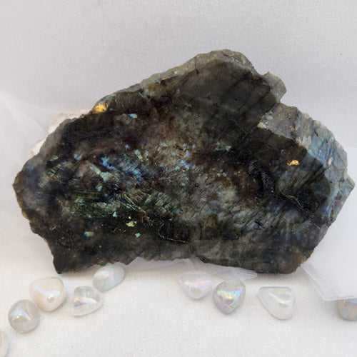 Labradorite Polished Slab (approx. 24.8x16.9cm)