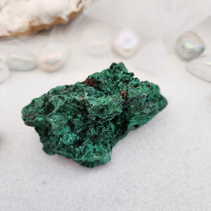 Silky Fibrous Malachite Specimen