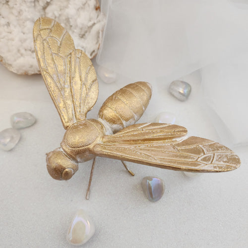 Gold Coloured Bee (can be wall mounted)