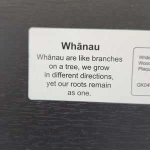 Whanau Plaque