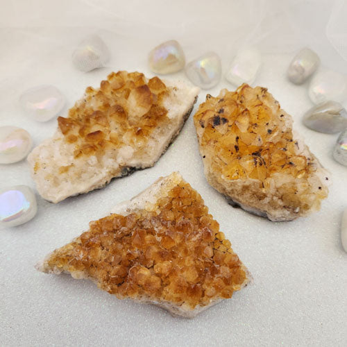 Citrine Cluster (heat treated. assorted. approx. 7.7-10.2x5.6-7cm)